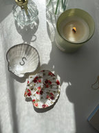 Plateau à bijoux - Red roses Shell Me