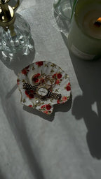 Plateau à bijoux - Red roses Shell Me